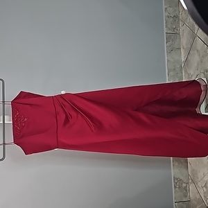 David's Bridal Red Formal Dress size 14 juniors